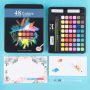 48 colors customized colorful solid water color paint set