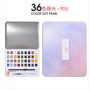 High quality rainbow art set painting with 6 color 48 color iron box with paint brush set for europe