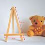 New product Children mini canvas solid wood line display easel stand mini easel and wood painting easel