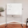 Mobile Reversible Whiteboard Easel,Dura-Rite HPL Markerboard Surface,Double Sided Magnetic plastic easels
