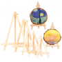 2021 New product 6.25inch mini canvas solid wood line display easel stand mini easel and canvas
