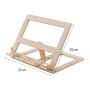 New product Children 6.25i nch mini canvas solid wood line display easel stand mini easel and Art Painting
