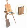 Men's and women's folding wooden easel large tray painting display stand wooden sketch drawing board