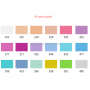 42 colorsCreative Sector Watercolor Paint Set Foldable Paint Travel Pocket Watercolor Kit with palette sponge and fountain pen