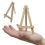 Hot selling products Wooden 8x15cm mini art easle with 10x10cm mini canvas table easel for painting and phone