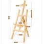 Sturdy Beechwood Adjustable Artwork Painting Drawing A-Frame Wood Easel for Student 