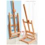 Sturdy wood Adjustable Artwork Painting Drawing H-Frame Wood Easel