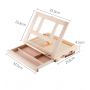 Kids Foldable Display Stand Pine Drawing Stand Table Easel With Drawer And Palette