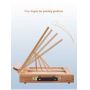 Artist Foldable Sketch Stand Tabletop Easel With Drawer And Palette