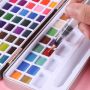72 Colors Watercolor Pigments Set Solid Pigment Paints Portable Drawing Pigments for Beginner Art Supplies