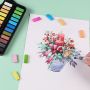 24 Watercolor Paint Set Light Portable Water Colors paints with 1 fountain pen