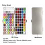 Professional 90 Colors Solid Watercolor Paints Set Basic Glitter Watercolor Paint for Drawing Art Paint Supplies