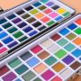 Watercolor Paint Set 100 Vivid Colors in Portable Box perfect Travel Watercolor Set for Artists