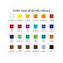 Factory Supply Customized Aluminum Tube Acrylic Paints 6 Color 12 ML Acrylic Paint Set