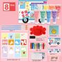 8 Color Kids Finger Eco Paint Set Non Toxic Finger Painting Kit