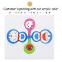 Popular 3ml Strip Pot Color Paint, Hotsale Professional Paint Acrylic Drawing Art Crafts Diy Painting 8 Color Set Canvas,paper