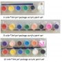 Factory Supply Professional 3ml Mini Pot Strip Acrylic Paint Set