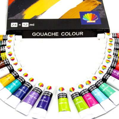 Hot Selling 24colors 12Ml Gouache Paint Set