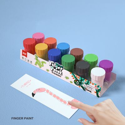 6 Color 20 ML Washable Acrylic Gouache Finger Paint Popular Kids Finger Paints